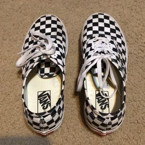 Vans Women’s Checkerboard Authentic Platform Sneakers